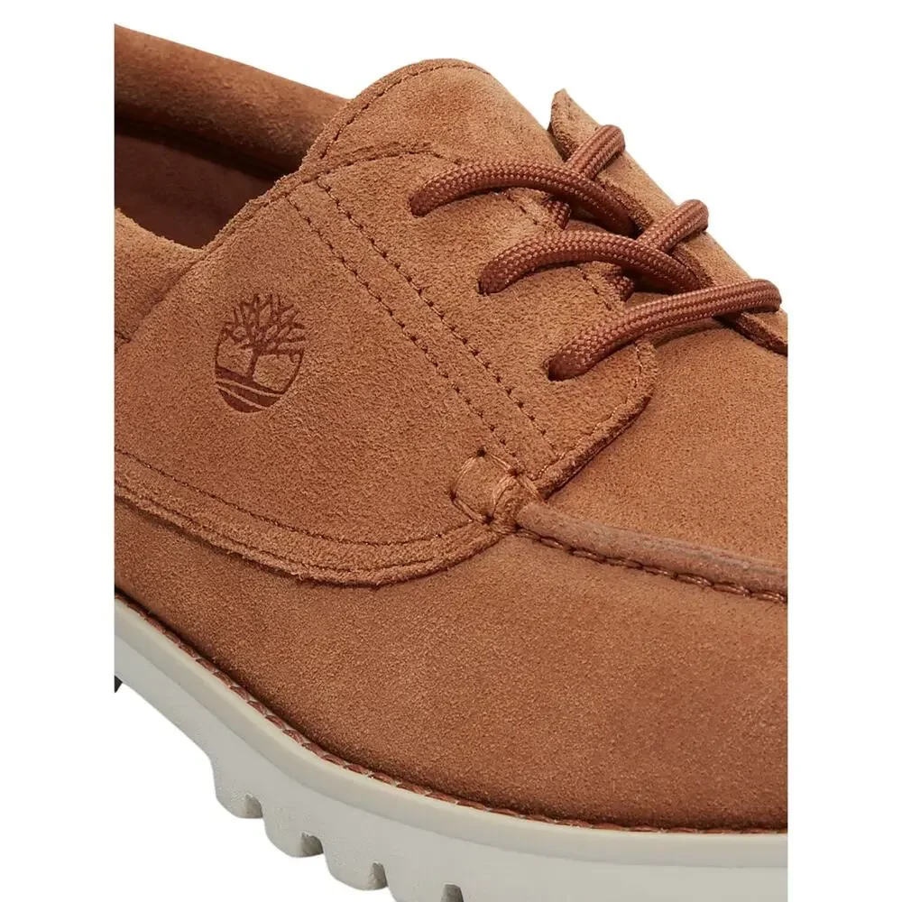 Timberland Authentics Men Light Lace-Up Lug Bottom Boat Shoes - Rust Suede Sz: 8